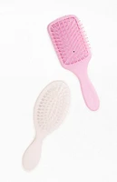 CELAVI 2 Pack Mini Pastel Hair Brushes