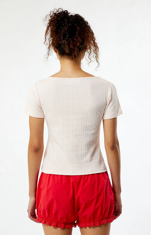 Daisy Street Slightly Delusional But Still Cute Cropped T-Shirt