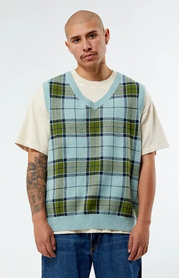 Vans Almondwood Plaid Sweater Vest