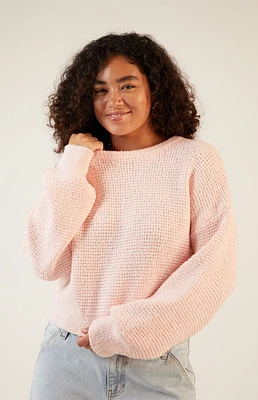 LA Hearts Snug Waffle Knit Sweater