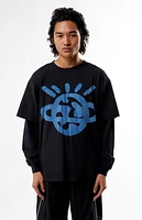 Pacsun Planet Double Layered Long Sleeve T-Shirt