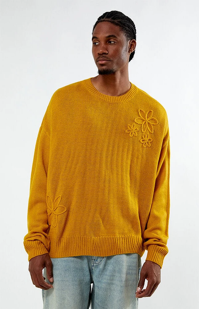 Pacsun Floral Knit Sweater