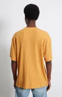 PacSun Gold Boxy Waffle T-Shirt