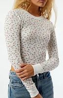 Est. PAC 1980 Shell Stitch Waffle Knit Long Sleeve Top