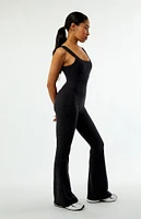 FABLETICS Active HeatherFlex Kick Flare Jumpsuit
