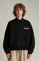 Fear of God Essentials Black Fleece Polo Sweatshirt