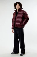 PacSun Burgundy Puffer Jacket