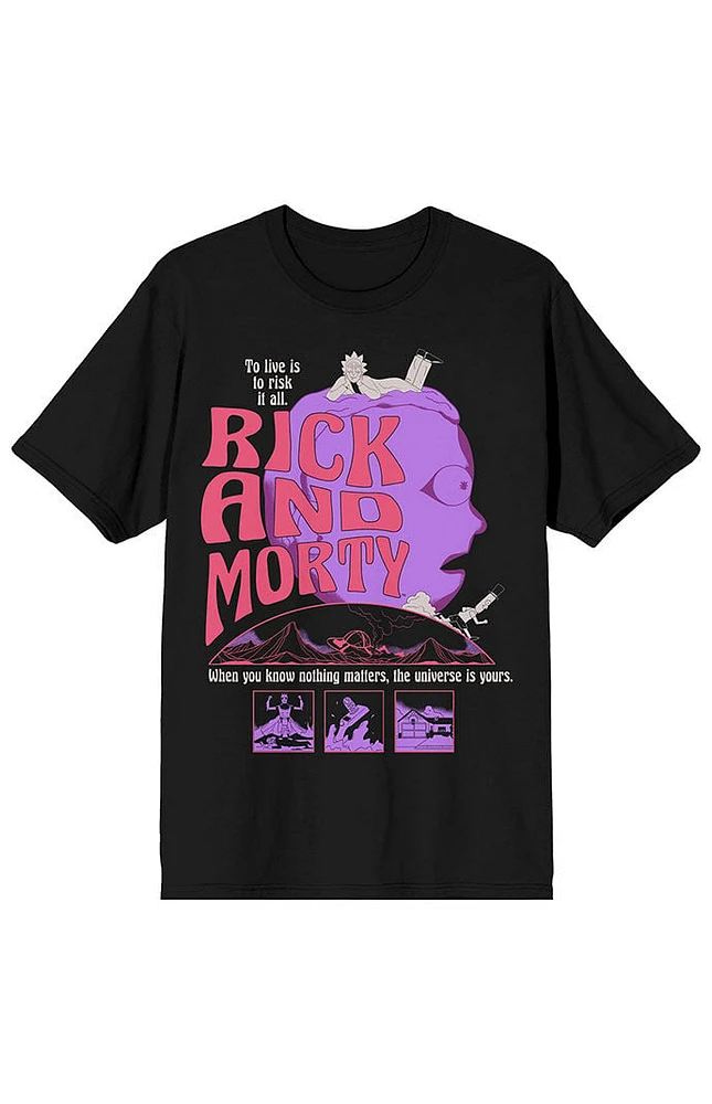 Rick & Morty Trippy Art T-Shirt