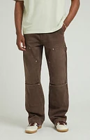 PacSun Stretch Brown Baggy Carpenter Jeans