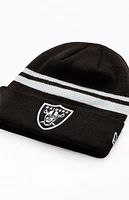 New Era Las Vegas Raiders Striped Beanie