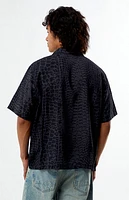Pacsun Snakeskin Oversized Camp Shirt