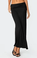 Edikted Johanna Fold Over Maxi Skirt