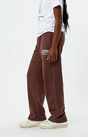 Pacsun Kids Brown Logo Baggy Sweatpants
