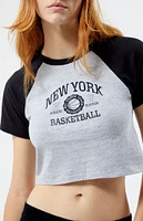 Golden Hour New York Basketball Raglan T-Shirt