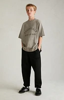 Kids Fear of God Essentials Black Sweatpants