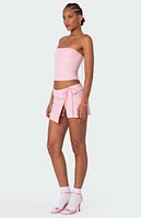 Edikted Selena Asymmetric Wrap Mini Skirt