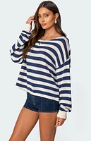 Edikted Anney Oversized Striped Sweater