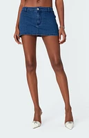 Edikted Sydnie Denim Micro Skort