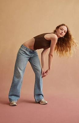 RARE DNM EDIT Light Blue Low Rise Girlfriend Jeans