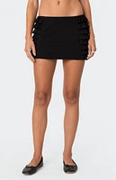 Edikted Blank Space Ruffled Mini Skirt