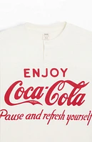 Coca Cola By PacSun Pause Long Sleeve Waffle Knit T-Shirt