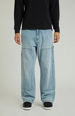 Pacsun Light Indigo Baggy Carpenter Jeans