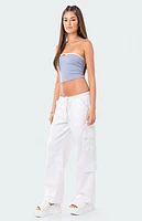 Edikted Colby Belted Tube Top