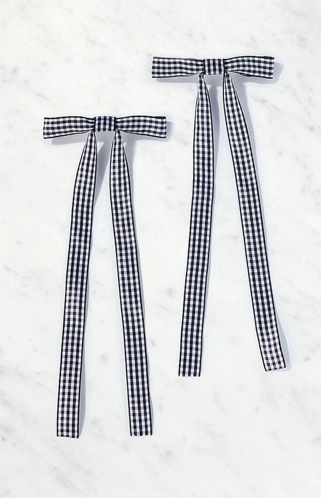 Pacsun 2 Pack Gingham Bow Clips