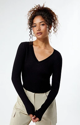 Glamorous Knit V-Neck Sweater