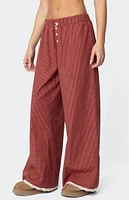 Edikted Dakota Plaid Pants