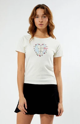 Kewpie Kiss Flower Heart T-Shirt