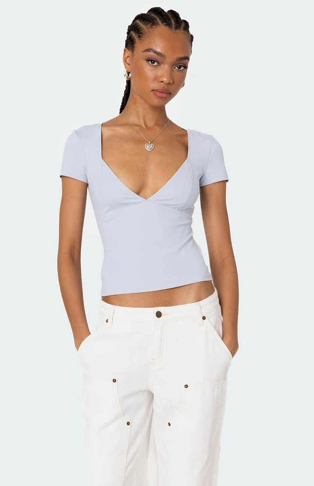 Edikted Katia V Neck Top