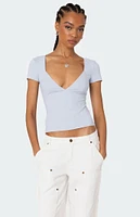 Edikted Katia V Neck Top