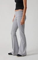 PAC 1980 Active Fold-Over Waistband Flare Yoga Pants