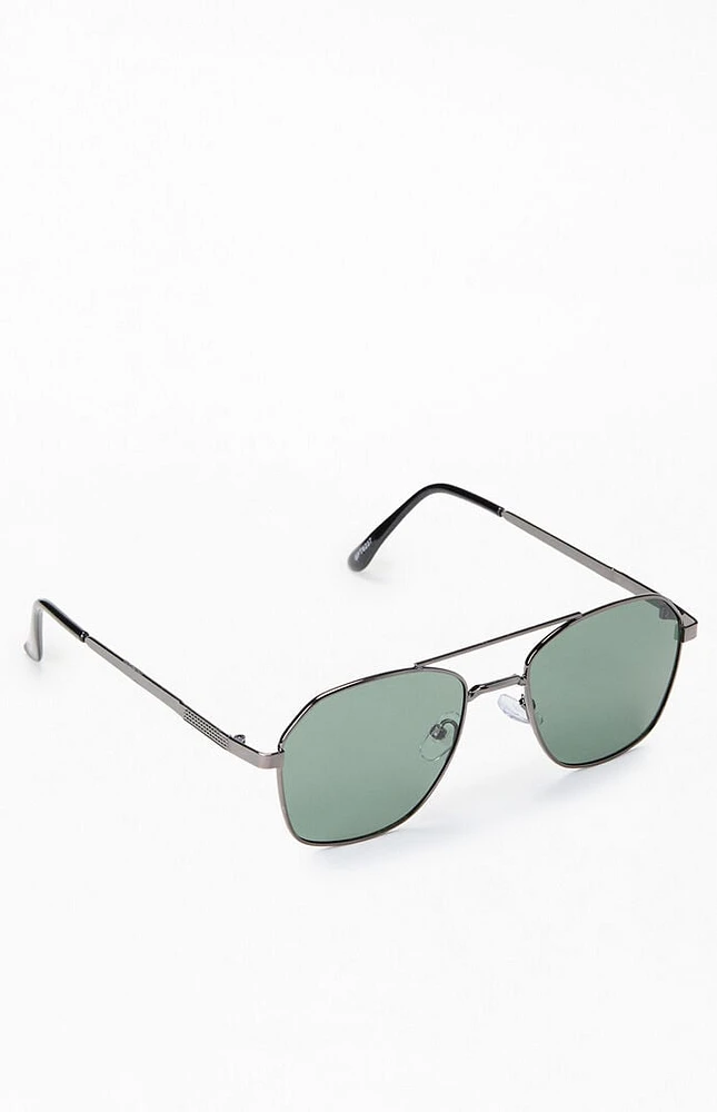 PacSun Black Carter Aviator Sunglasses
