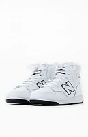 New Balance White BB480 High Top Shoes