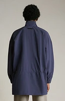Fear of God Essentials Marine Military Nylon Mock Neck Anorak Jacket