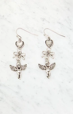 LA Hearts Angel Drop Earrings