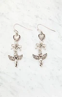LA Hearts Angel Drop Earrings