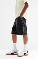 PacSun Black Baggy Denim Shorts