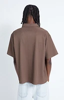 Pacsun Ribbed Woven Button Down Shirt