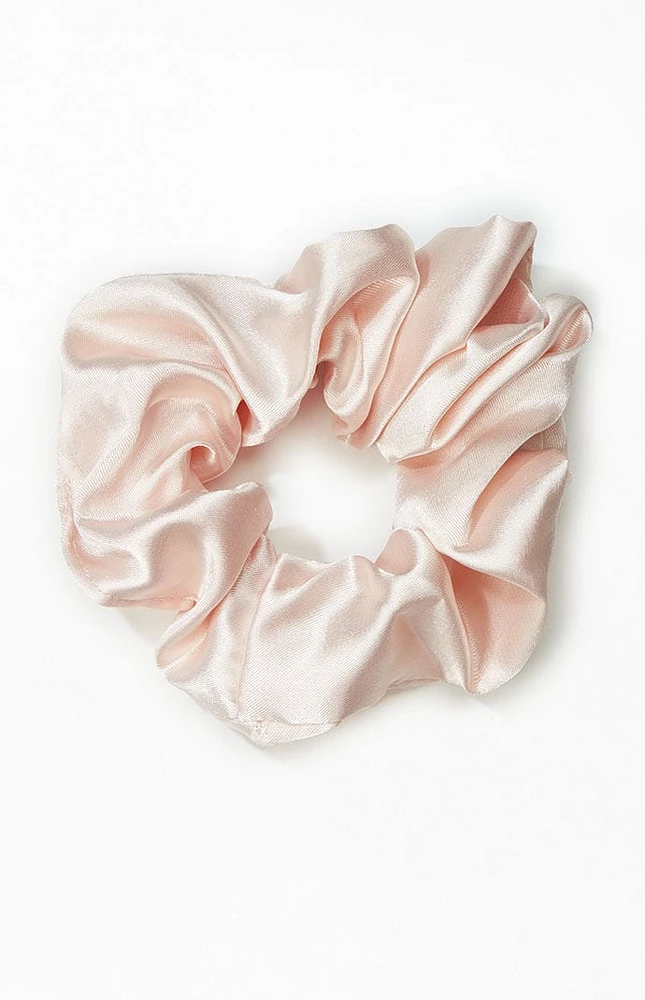 LA Hearts Ivory Satin Scrunchie