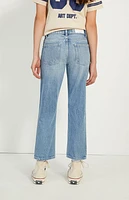Pacsun Kids Medium Indigo Ripped '90s Straight Leg Jeans