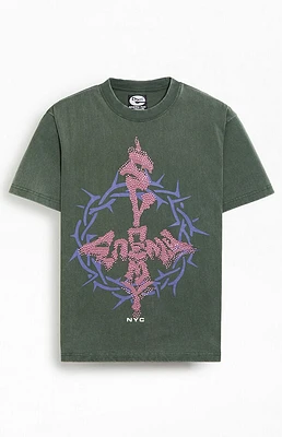 Enemy NYC Cross Rhinestone T-Shirt