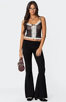 Edikted Polka Dot Sheer Mesh Tank Top