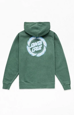 Santa Cruz Kids Green Flame Ringed Hoodie