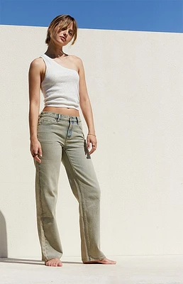 Pacsun Indigo Low Rise Straight Leg Jeans