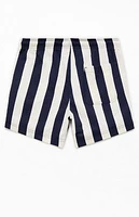 Pacsun Times Striped Seersucker 4.5'' Swim Trunks