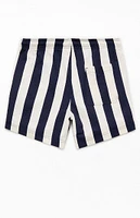 PacSun Times Striped Seersucker 4.5'' Swim Trunks