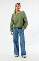 Rhythm Jyoti Reverse Sherpa Fleece Crew Neck Sweatshirt